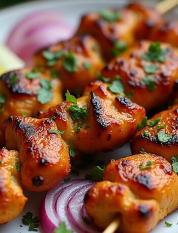 savor spicy chicken kebabs