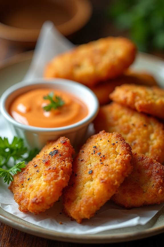 spicy crispy fish nuggets
