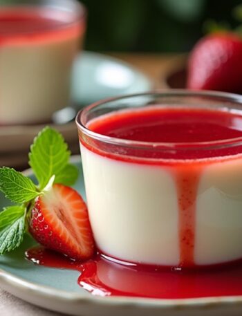 strawberry panna cotta delight