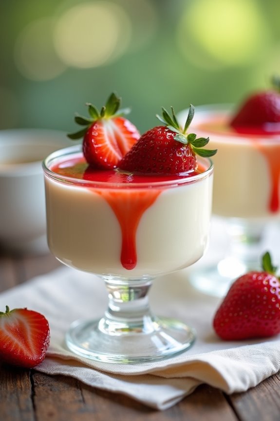 strawberry panna cotta recipe