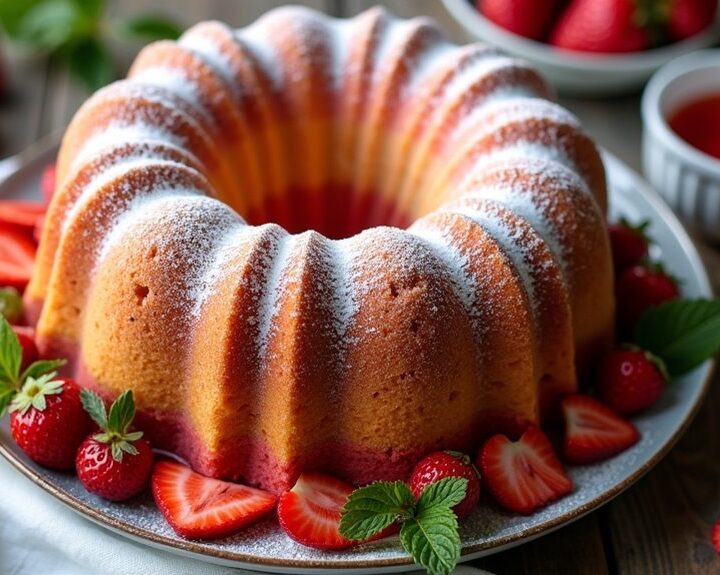 strawberry pound cake delight
