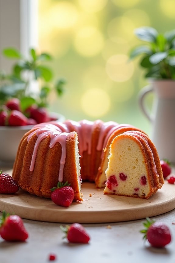 strawberry pound cake recipe