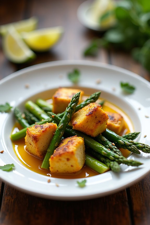 turmeric chicken with asparagus