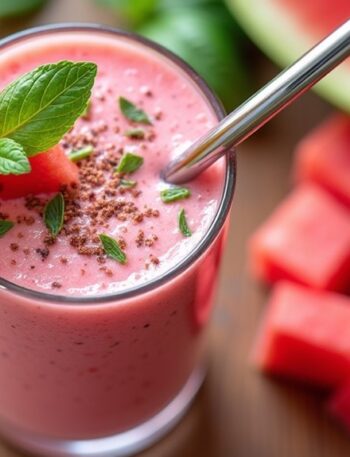 watermelon smoothie summer recipe