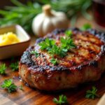 air fryer garlic steak