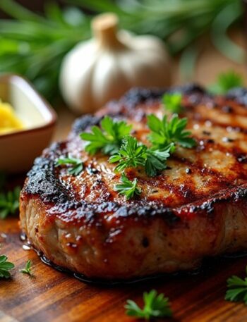 air fryer garlic steak