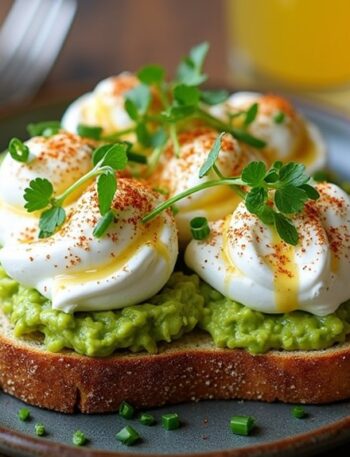 avocado toast topped cottage cheese