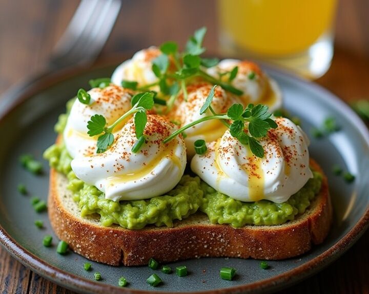 avocado toast topped cottage cheese