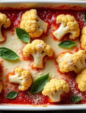 baked cauliflower parmesan delight