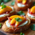 burrata prosciutto peaches combination