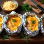 cheesy potato foil packs