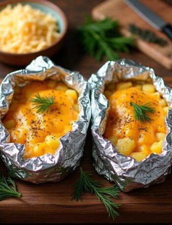 cheesy potato foil packs