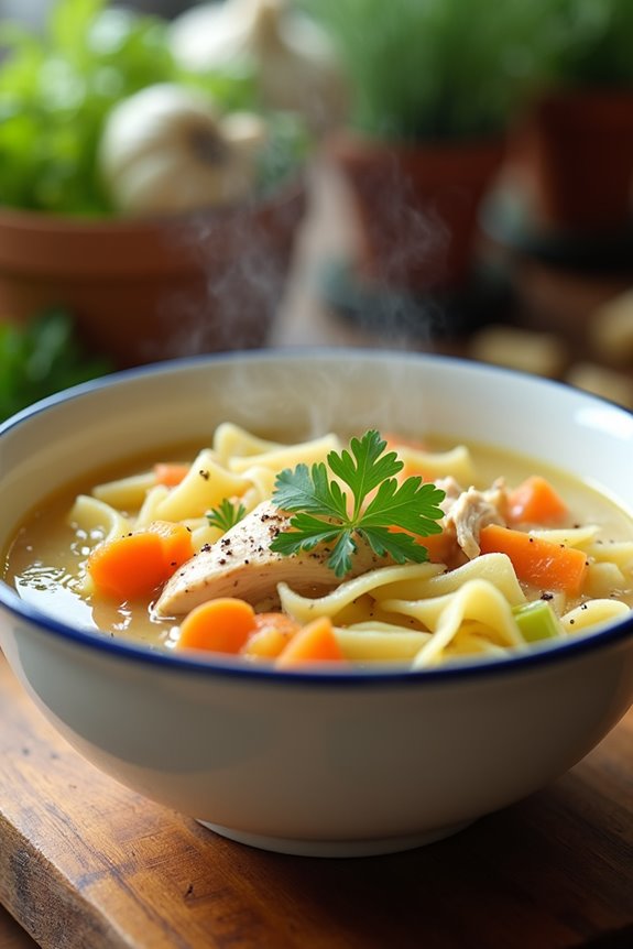 comforting homemade chicken soup