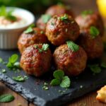 cozy flavorful lamb meatballs