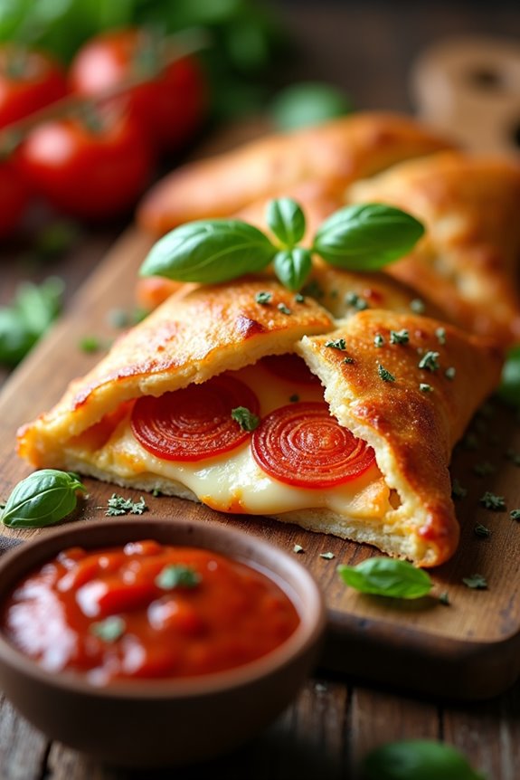 delicious homemade pizza pockets