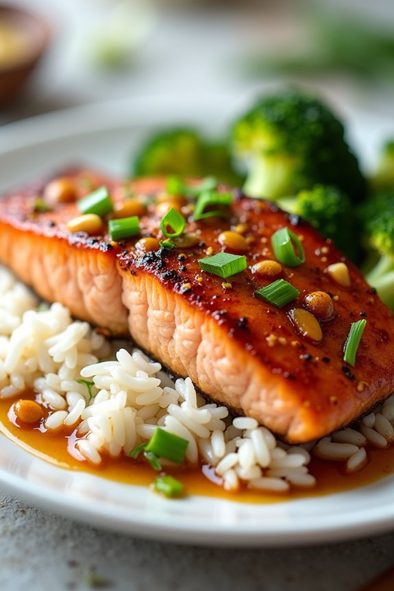 delicious honey garlic salmon