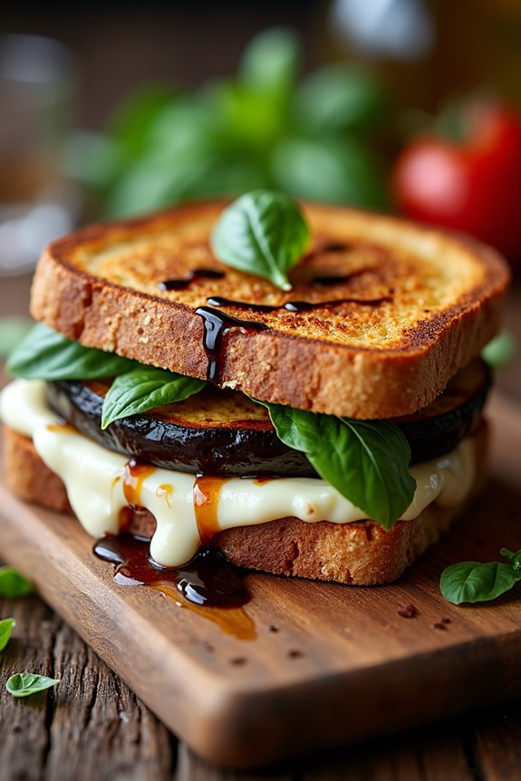 eggplant goat cheese sandwiches recipe