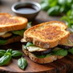 eggplant goat cheese sandwiches