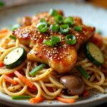 garlic noodles with chicken