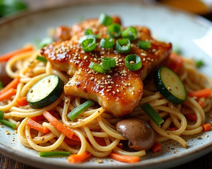 garlic noodles with chicken