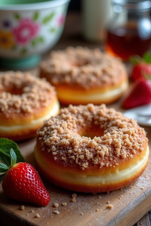 homemade crumb donuts recipe