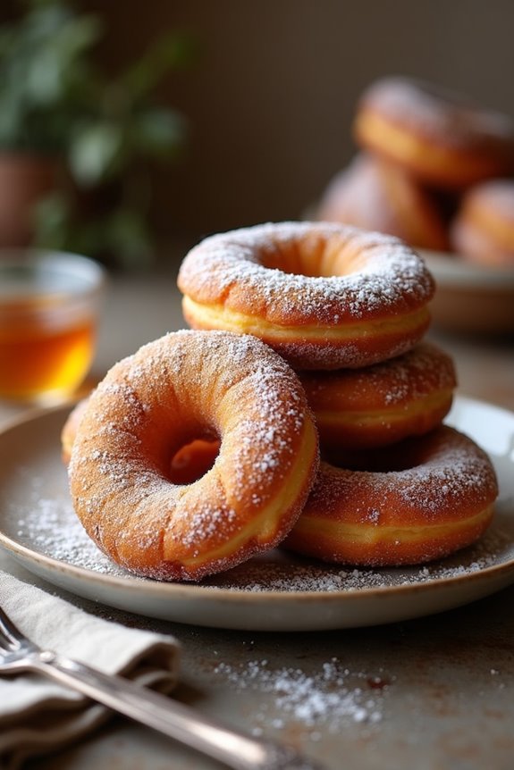 homemade honey cruller donuts