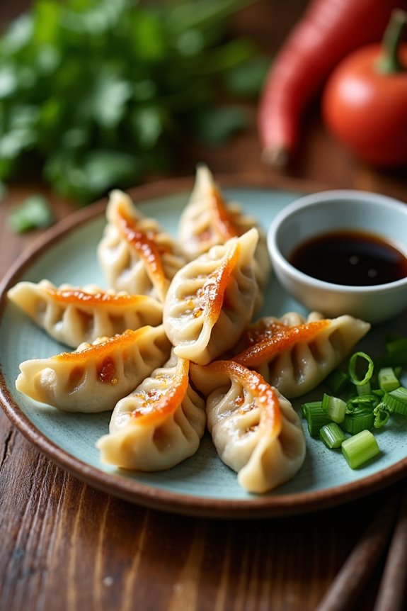 making jiaozi together joyfully