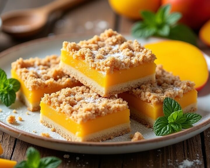 mango crumb bars recipe