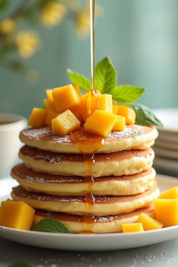mango pancakes recipe instructions