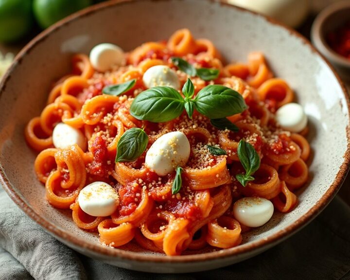 pasta dish with sorrentina flavor