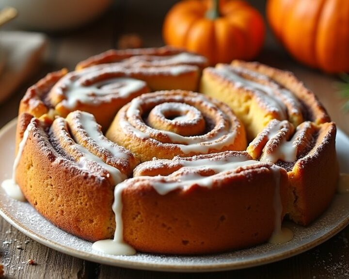 pumpkin cinnamon roll bake