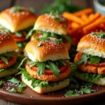 salmon sliders with slaw