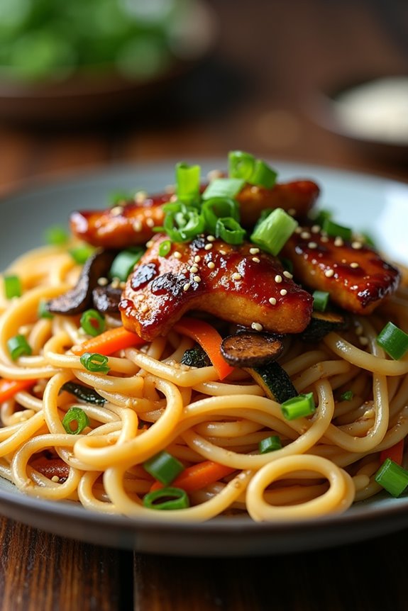 savory garlic noodles recipe