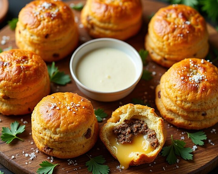 savory garlic parmesan burgers