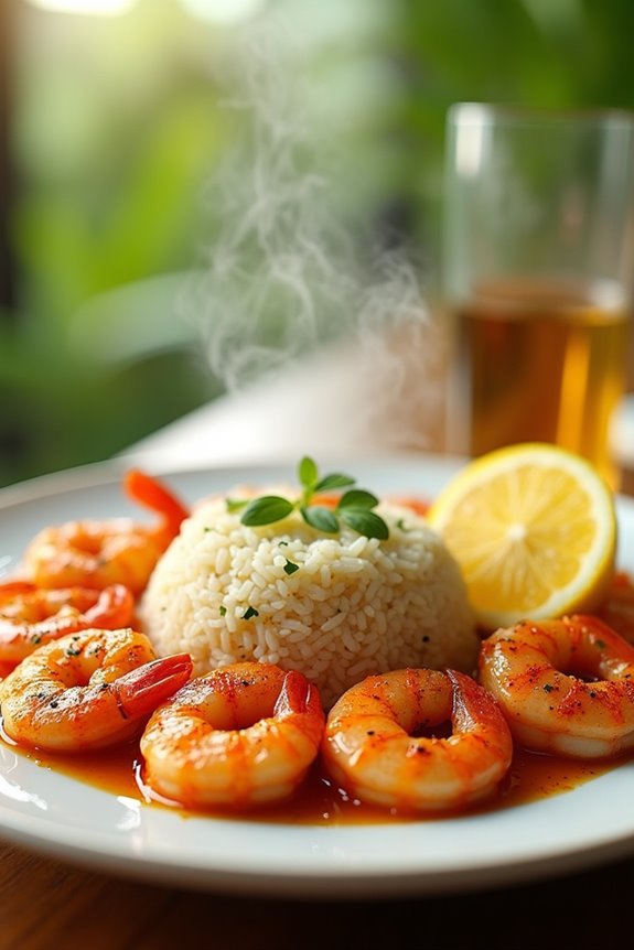 sizzling garlic shrimp delight