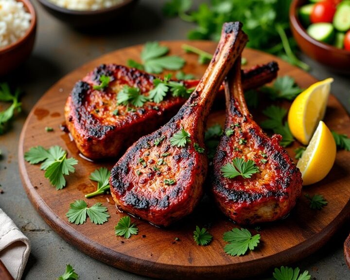 spicy tandoori lamb chops