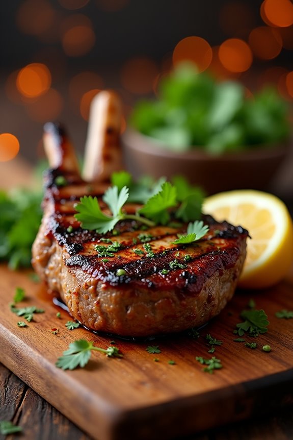 spicy tandoori masala lamb chops