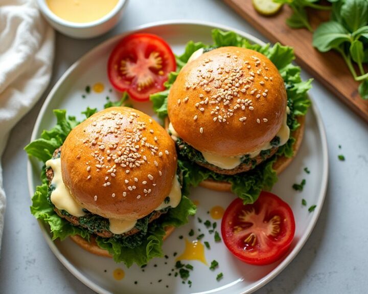 spinach chicken burger recipe