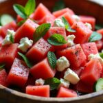 watermelon goat cheese salad