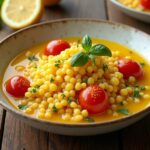 yellow tomato pesto pasta