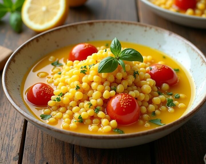 yellow tomato pesto pasta